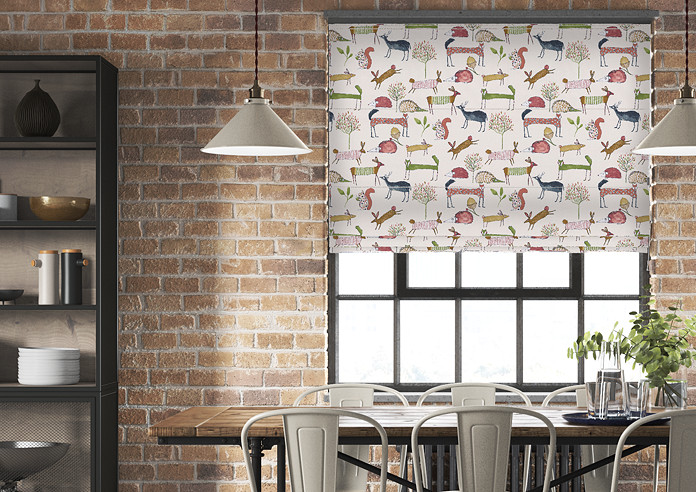 Oh My Deer, Berry - Twist&Fit Roman Blind - Image 3